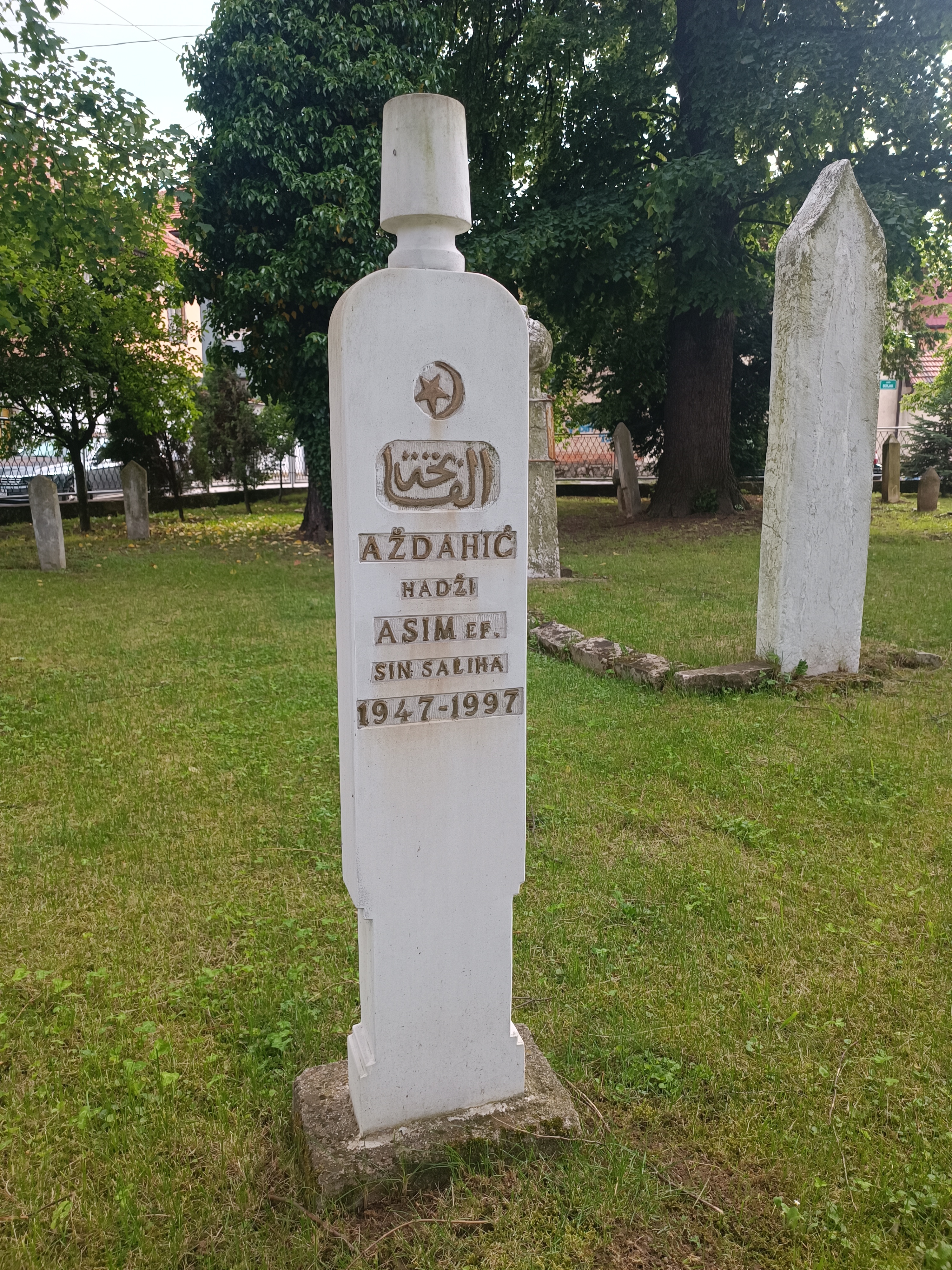 Fotografija groba Aždahić hadži Asim efendija Aždahić